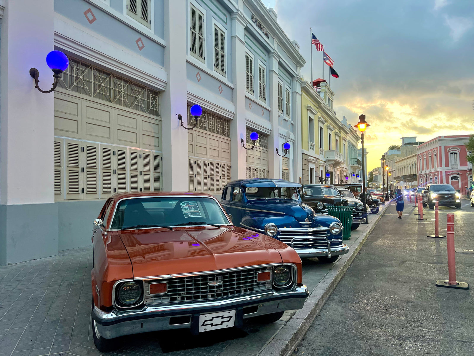 Parking in downtown Ponce, Puerto Rico