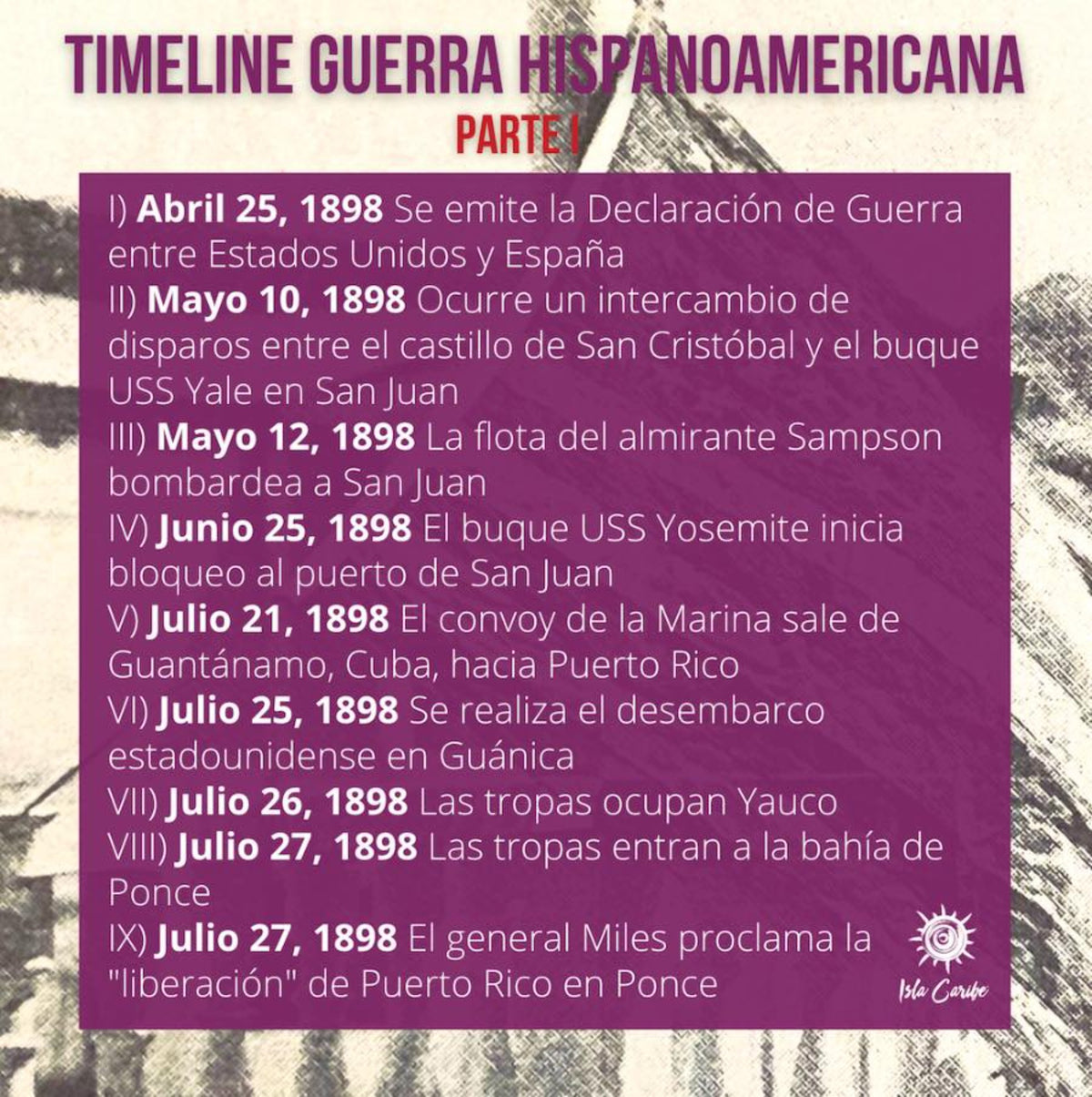 Ruta Invasión I (Guanica, Yauco, Ponce)